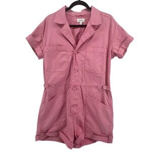 pistola Pink Short-Sleeve Utility Romper